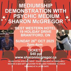 Mediumship Demonstration - Brantford - 26th Oct 2025