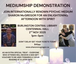 Mediumship Demonstration - Burlington - 2nd Nov 2025